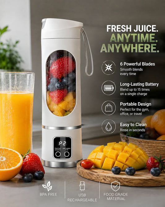 Portable Electric Fruit Juicer Blender